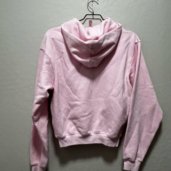 Skims Classic Fleece pink hoodie sweatshirt in cherry blossom - Picture 6 of 7